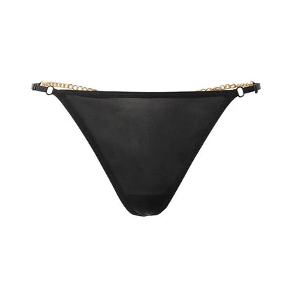 Flash Diamond Letter Pendant Design Thongs Low Waist Intimates Panties Women's Sexy Underpants Transparent Erotic Underwear
