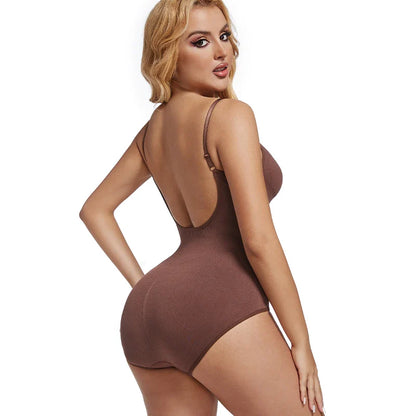 Womens Backless Bodysuits Seamless Sexy Shapewear Thong Butt Lifter Body Shaper Tummy Control Corset Slimming Camisole Tops