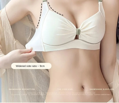 2/1Solid Wireless Sports Bra Comfy & Breathable Seamless Push Up Running Workout Tank Everyday Bra, Women's Lingerie & Underwear