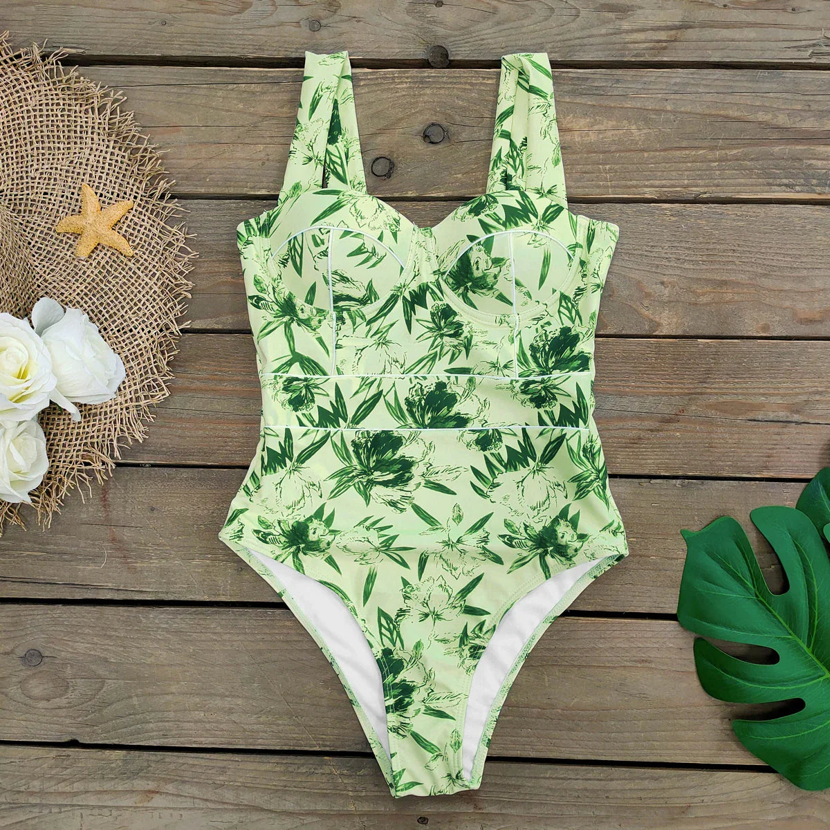 Ashgaily New One Piece Swimsuit Sexy Cartoon Printed Swimwear Women Bathing Suit Beach Backless Monokini Swimsuit Female