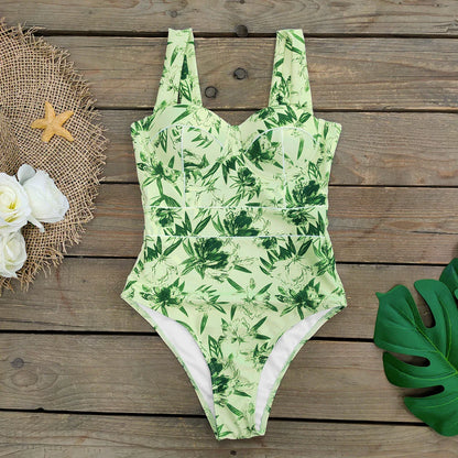 Ashgaily New One Piece Swimsuit Sexy Cartoon Printed Swimwear Women Bathing Suit Beach Backless Monokini Swimsuit Female