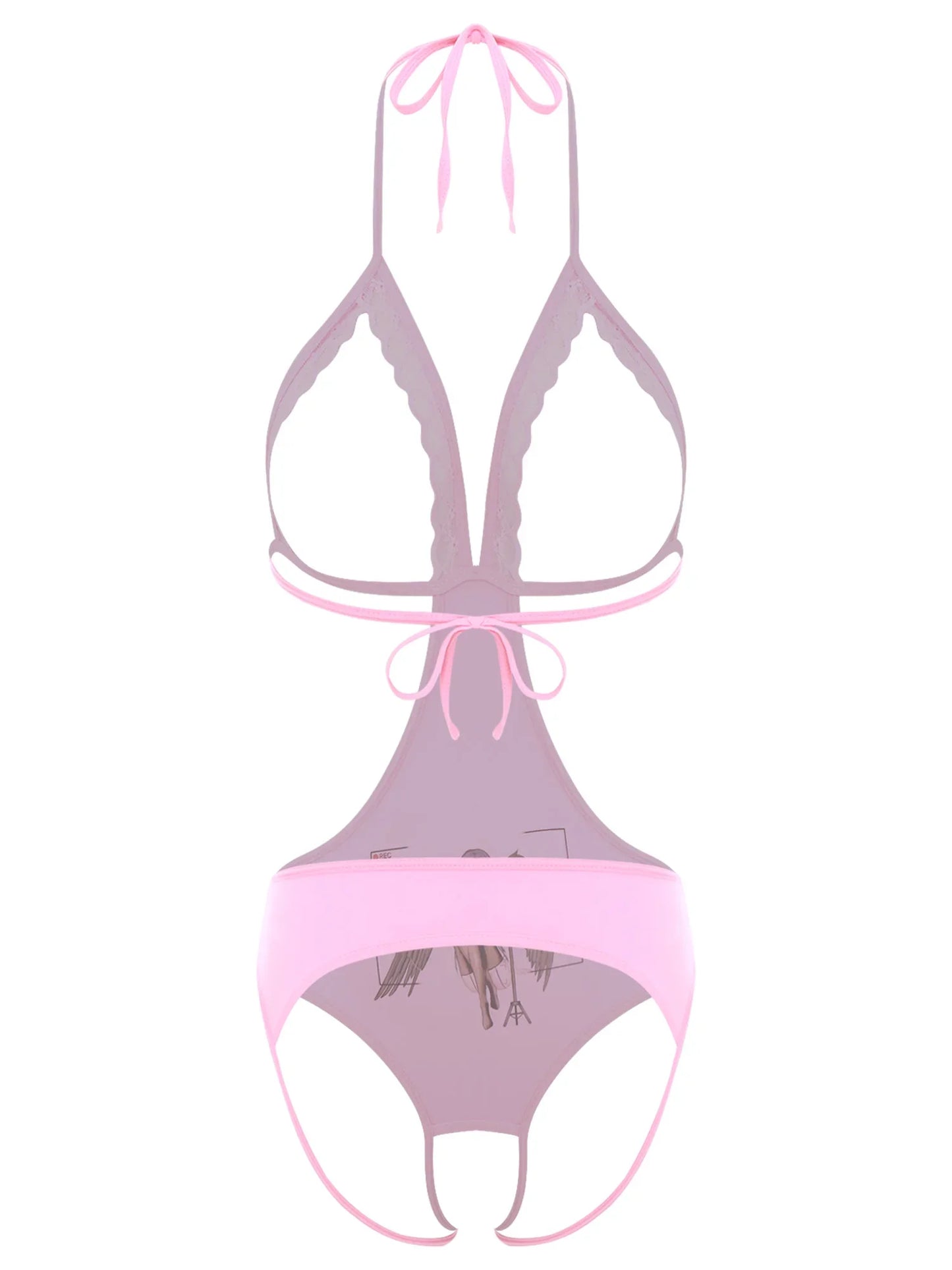 Adult Women Sheer Mesh Teddies Breast Hollow Out Opening Butt Flaunting Bodysuits Leotard for Exotic Dating Role Play Nightwear