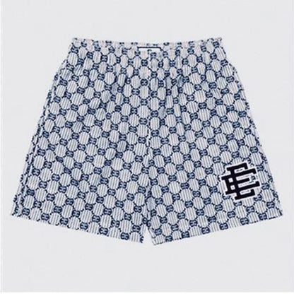 2025 New Summer EE Eric Emanuel  Basic Mesh Short Classic Floral Printed Gym Shorts Men's Gym Basketball Sports Beach Shorts