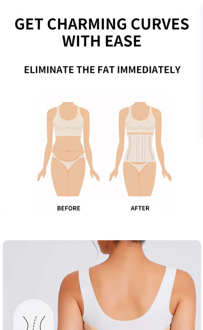 MISTHIN U-shaped Waist Trainer Corset Women Shapers Lifted Waist Trainer Steel Bone Slimming Breathable Mesh Women's Shapewear