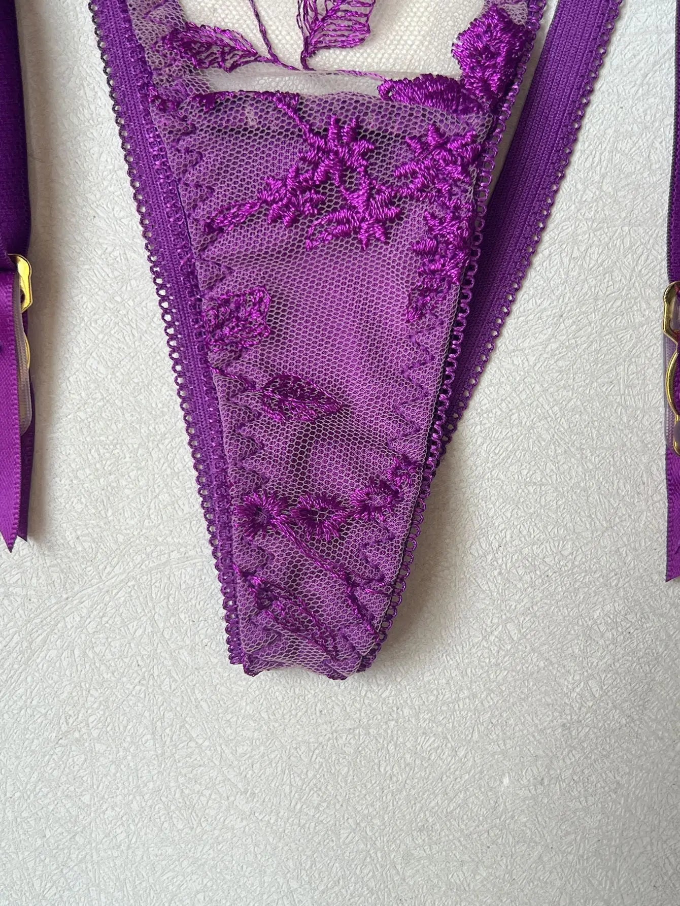 SINGREINY Female Prono Lingerie Set Sexy Transparent Lace Embroidery Bra&Brief Sets Ladies Hollow Out Erotic Underwear Suits