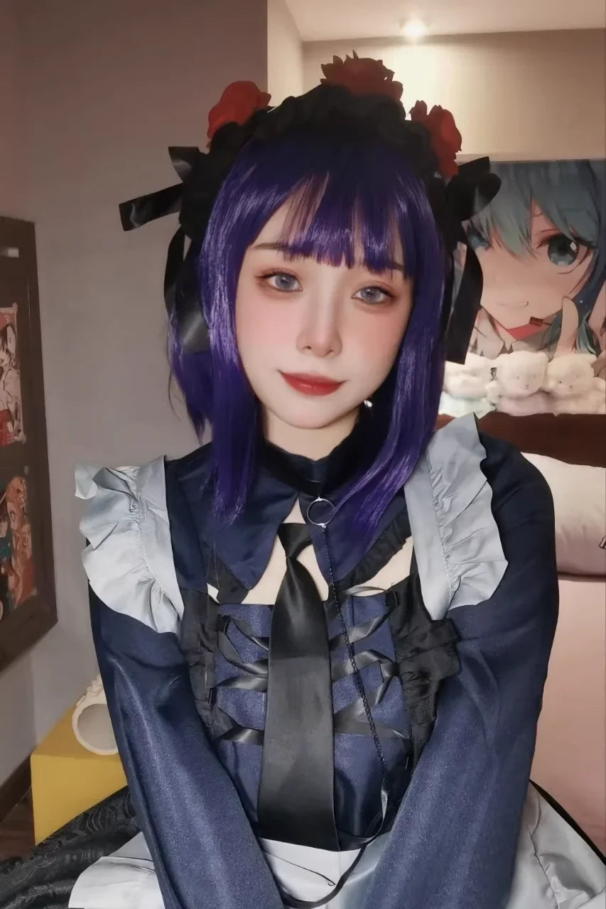 Anime My Dress Up Darling Marin Kitagawa Cosplay Costume Maid Cosplay Dress Halloween Kitagawa Marin Kuroe Shizuku Full Set