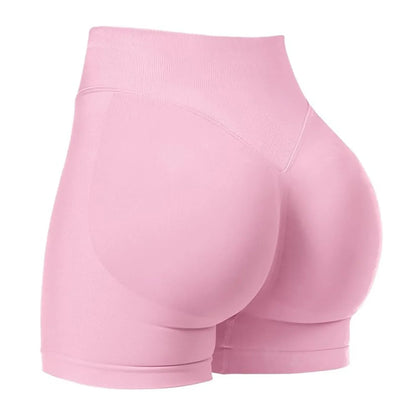 Women's summer shorts low waist seamless shorts gym shorts yoga shorts running shorts and high stretch cycling training shorts