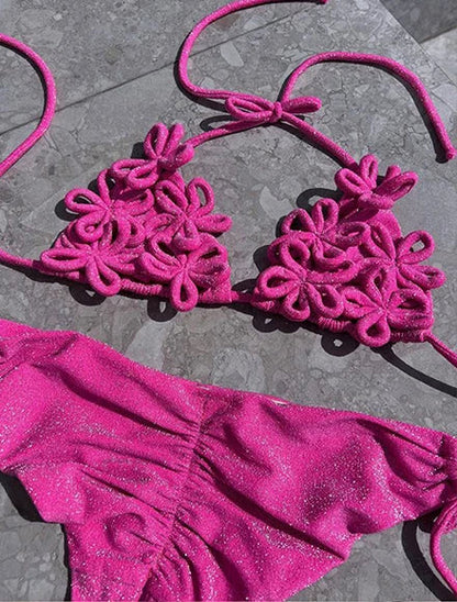 2025 Fashionable Boho Chic Bikini Set with Unique Paisley Design Perfect for Beach Wear and Pool Parties Summer Getaways