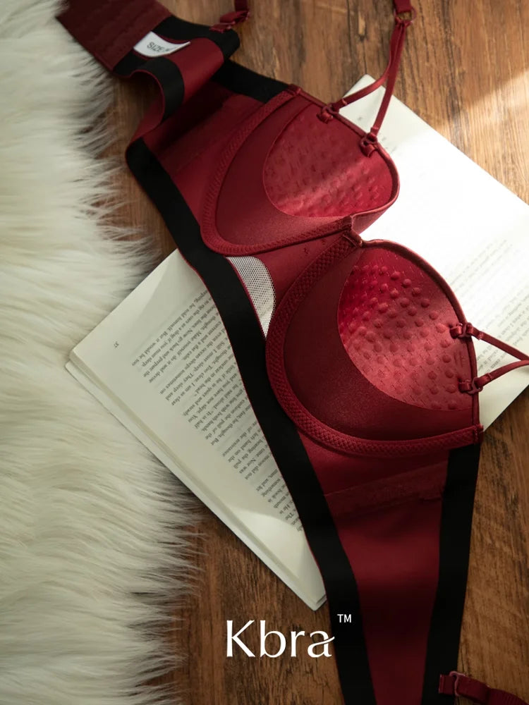 Japanese Anime Bra Set Victoria's Style Style Half Cup Minimiser & Knickers | Push Up for Small Chest Retro Lingerie Bride Gift