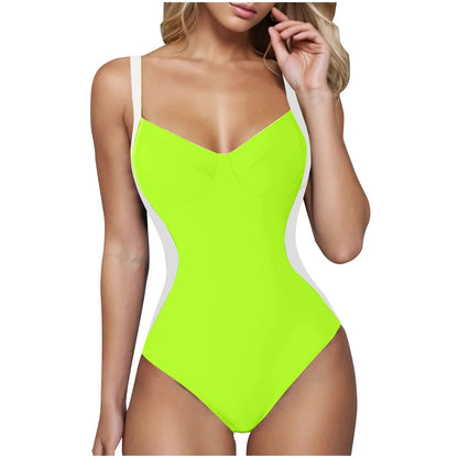 2026 Push Up Swimsuit Women One Piece Slim Strappy Swimwear Female Sexy Bathers Bathing Swimming Swim Suit Beachwear XXL