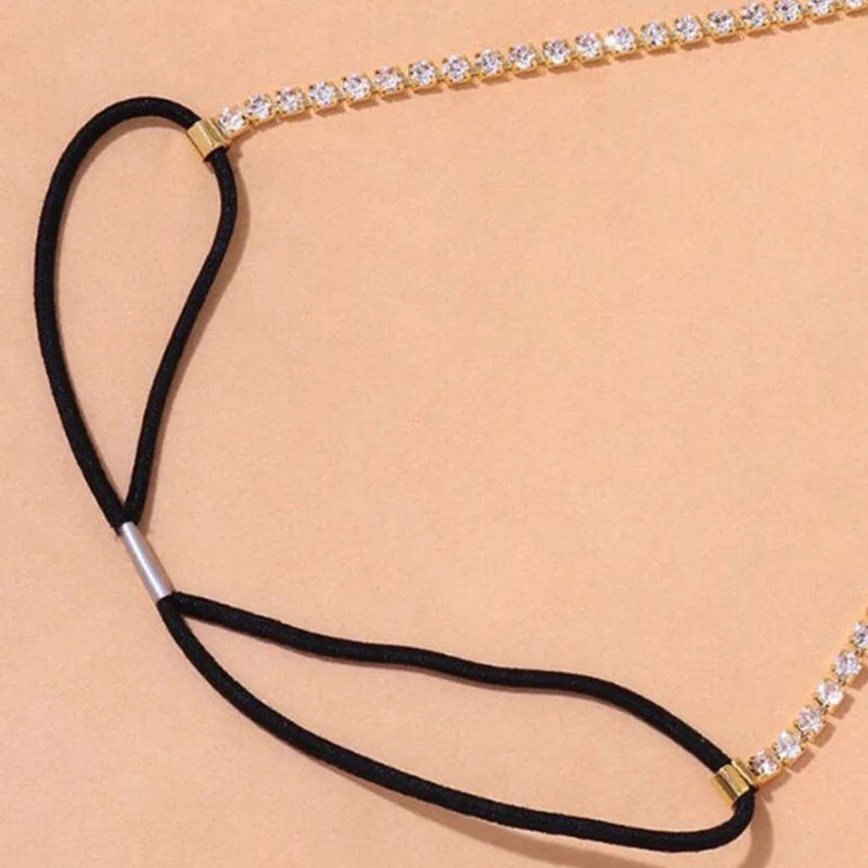 XSBODY Rave 2pcs/Set Simple Thigh Chain Crystal Body Jewelry for Women Sexy Rhinestone Thigh Leg Chain Bling Harness Bikinis