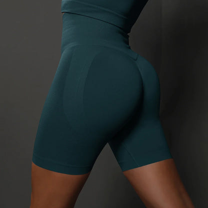 Yoga Shorts Women Sports Shorts Seamless Gym Workout Shorts High Waist Push Up Fitness Sports Shorts Cycling Shorts