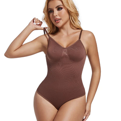 Womens Backless Bodysuits Seamless Sexy Shapewear Thong Butt Lifter Body Shaper Tummy Control Corset Slimming Camisole Tops