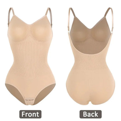 Womens Backless Bodysuits Seamless Sexy Shapewear Thong Butt Lifter Body Shaper Tummy Control Corset Slimming Camisole Tops