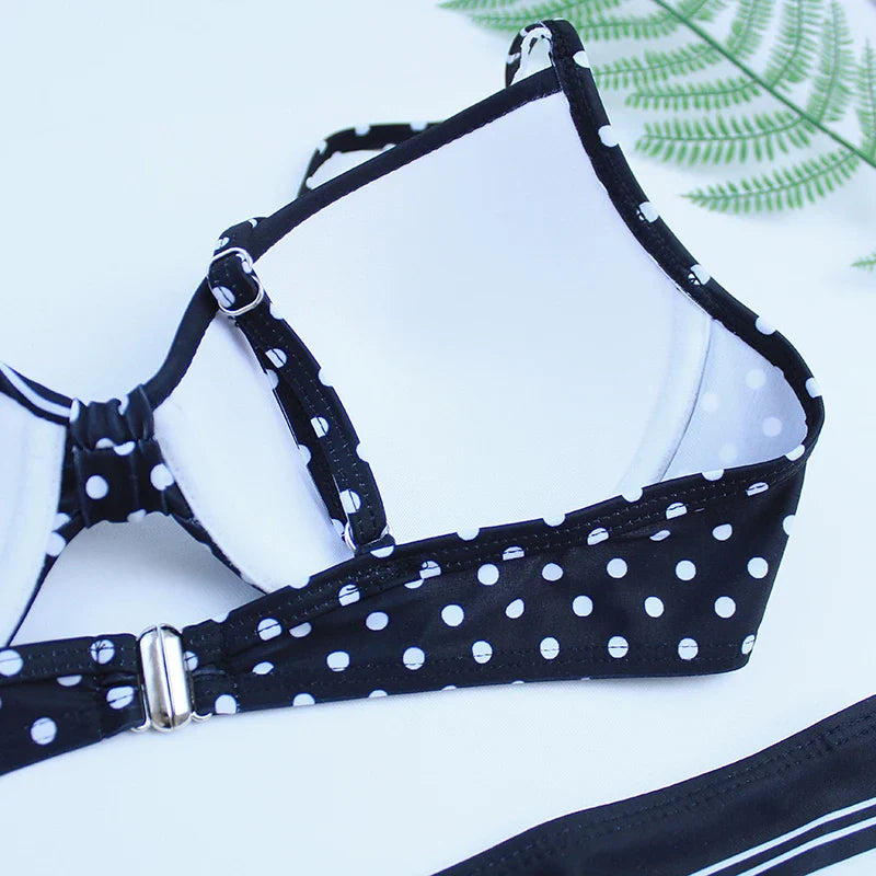 2024 New Women Swimsuit Sexy Women High Waist Bikini Swimwear Female Two Piece Beachwear Printed Bikinis Set Bathing Suit