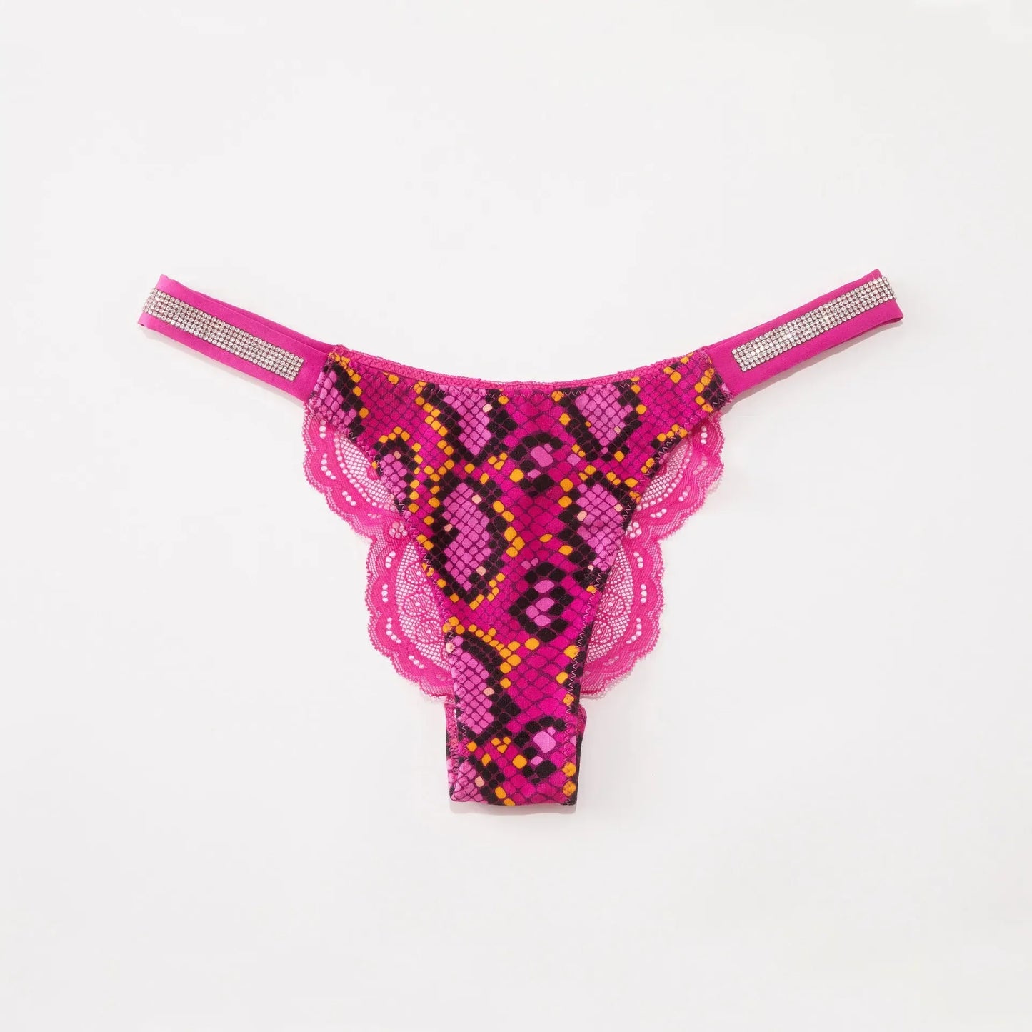 Fashion Sparkling Rhinestone Lace Thong Women's Low Waist Sexy Women's Underwear Women's Thong Clearance items,limited quantity,