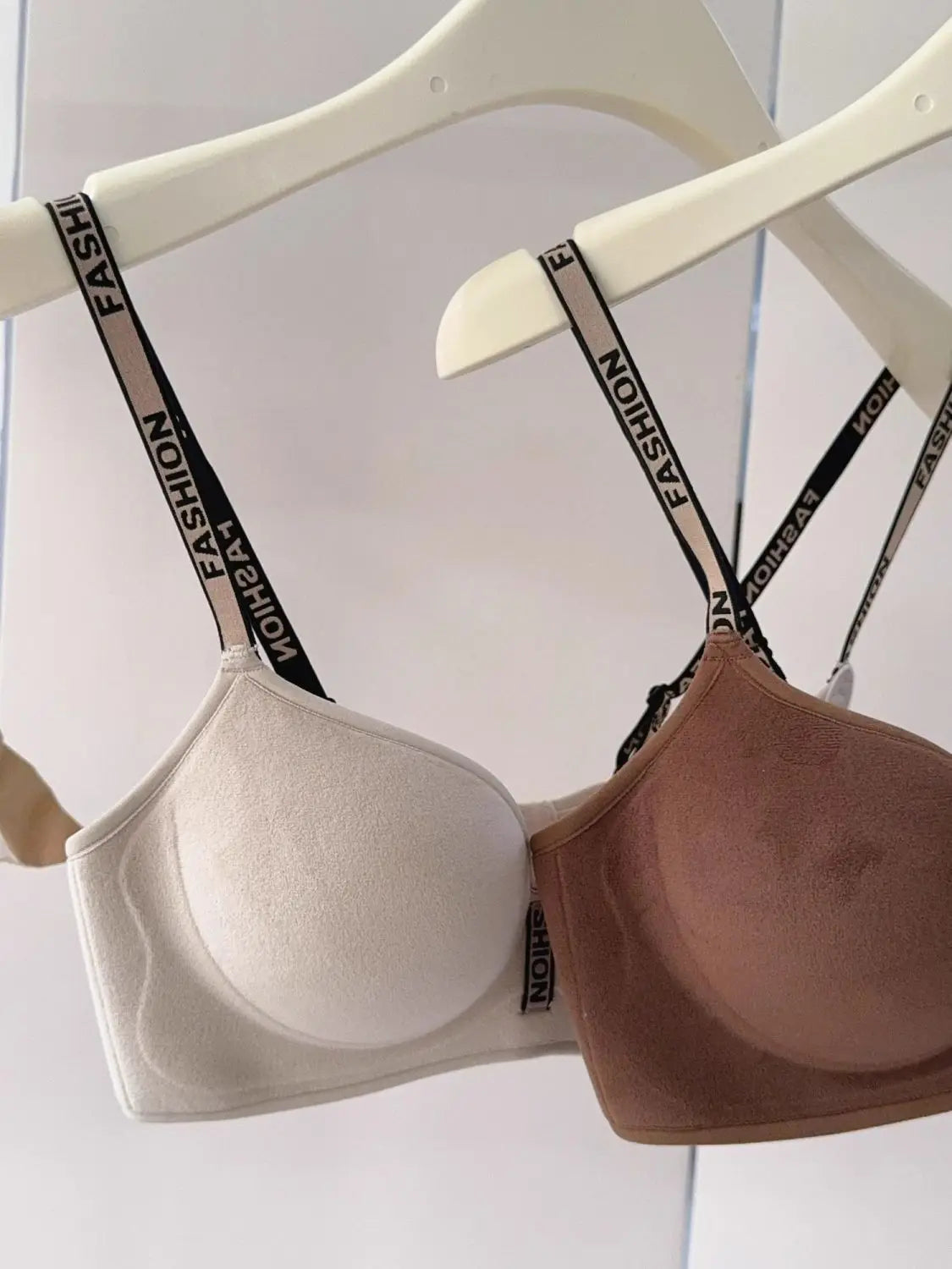 Velvet Plush Push Up Bra for Small Chest - 6CM Thermal Padded Non-Wire Bra, Warm Lined Comfort for Women, Autumn Winter Wear