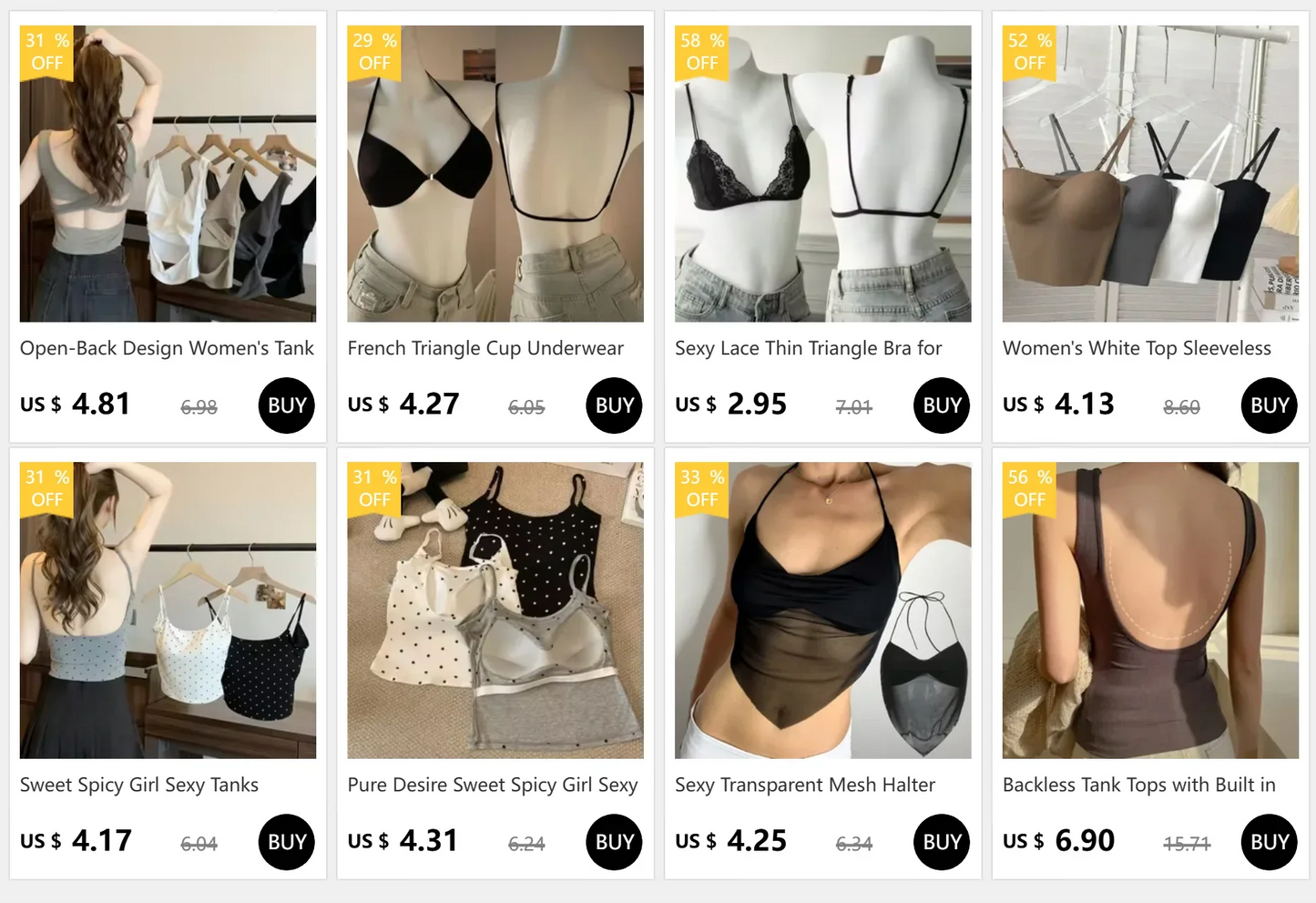 Women Invisible Bra Deep U Plunge Bras Backless Top for Dresses Sexy Lingerie with Transparent Strap Push Up Strapless Underwear