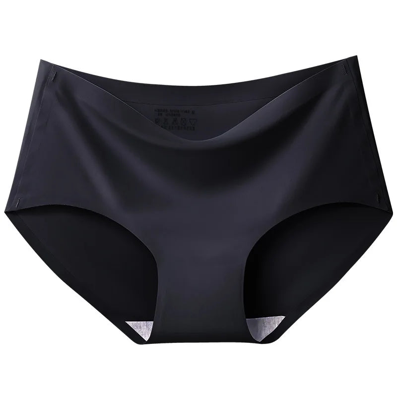 BZEL 6PCS/Set Women's Panties Seamless Female Underwear Plus Size Cozy Briefs Breathable Silk Satin Lingerie Hot Sale Underpants