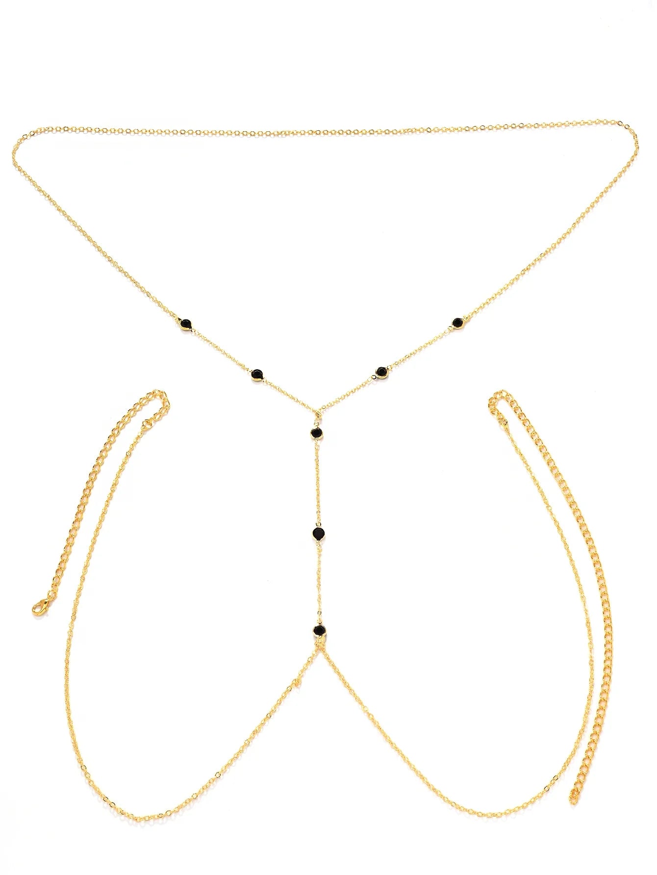 European American Hot Selling Simple Necklace Female Summer Hot Girl Body Chain Chest Chain Full Body Sexy Three-Dimensional Bac