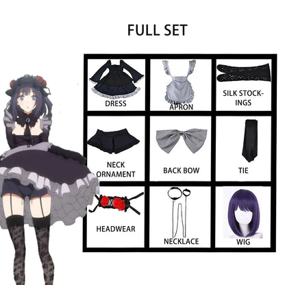 Anime My Dress Up Darling Marin Kitagawa Cosplay Costume Maid Cosplay Dress Halloween Kitagawa Marin Kuroe Shizuku Full Set