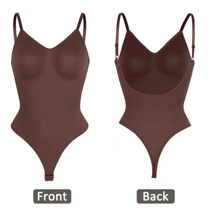 Womens Backless Bodysuits Seamless Sexy Shapewear Thong Butt Lifter Body Shaper Tummy Control Corset Slimming Camisole Tops