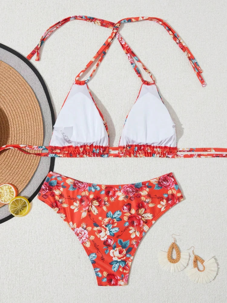 2025 Beach Bikini Carnival Party New Outdoor European, American, Japanese and Korean New Sports Bikini Casual Style