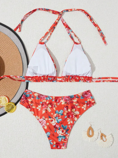 2025 Beach Bikini Carnival Party New Outdoor European, American, Japanese and Korean New Sports Bikini Casual Style