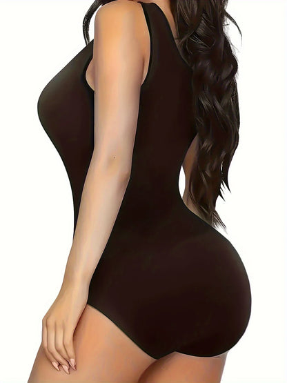 1pc Seamless Bodysuit for Women - Waist & Tummy Control, Full Body Shaper, Sleeveless Tank Top Jumpsuit, Body Shaping Bodysuit|