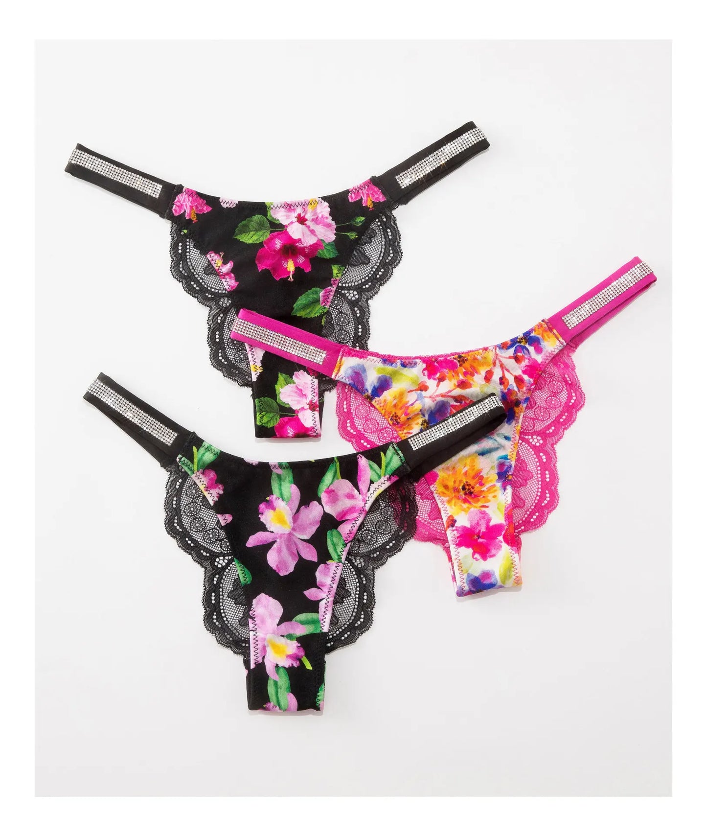 Fashion Sparkling Rhinestone Lace Thong Women's Low Waist Sexy Women's Underwear Women's Thong Clearance items,limited quantity,