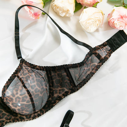 Ultra-thin Sexy Porn Lingerie 2Pcs Sets Seamless Mesh See-Through Bras And Thongs Erotic Underwear Outfits Adult Hot Sex Suit