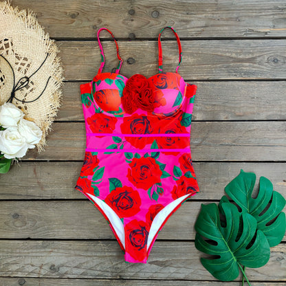 Ashgaily New One Piece Swimsuit Sexy Cartoon Printed Swimwear Women Bathing Suit Beach Backless Monokini Swimsuit Female