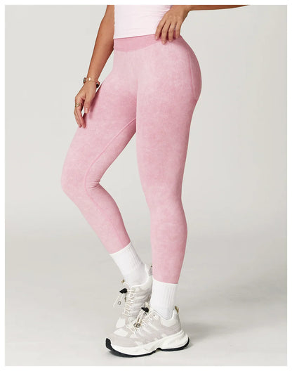 Yoga Pants Impact Leggings Women Seamless Sports Yoga Pant High Waist Ribbed Gym Clothes Fitness Workout Wear Scrunch Bum Tights
