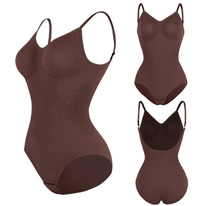 Womens Backless Bodysuits Seamless Sexy Shapewear Thong Butt Lifter Body Shaper Tummy Control Corset Slimming Camisole Tops