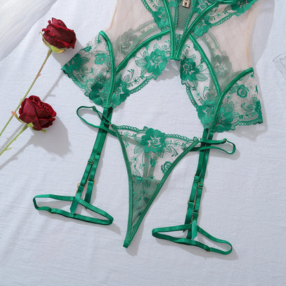 Ellolace Fantasy Lingerie Ultra Hot Lace Sexy Onlyfans Kit Transparent Ensemble Lingeries Femmes Fancy g-String Tulle Underwear