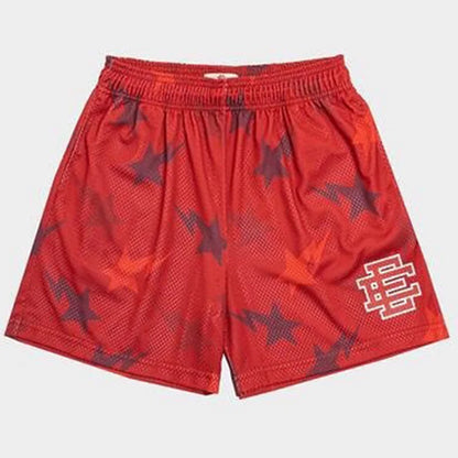 2025 New Summer EE Eric Emanuel  Basic Mesh Short Classic Floral Printed Gym Shorts Men's Gym Basketball Sports Beach Shorts