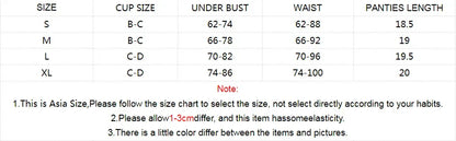 New Sexy Lace Floral Lingerie Set Women's Underwear Transparent Bra Party Sets Lace Lingerie Bra Set Underwear Set S-XL Size