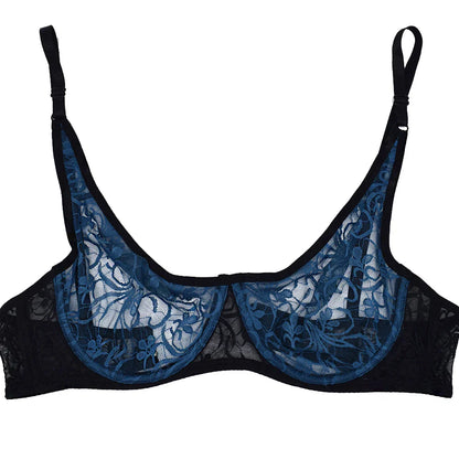 Womens Underwear Lace Bras Underwire BH Hollow Out Embroidery Sexy Lingerie Tops Plus Size  Brassiere A B C D Cup
