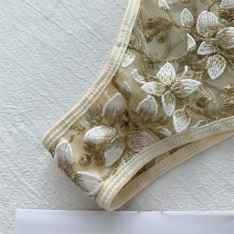 Women Lace Bra Sets Seamless Underwear Backless Vest Sexy Bralette Lingerie Ultrathin Bra & Brief Sets Female Dropshipping