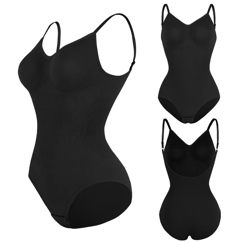 Womens Backless Bodysuits Seamless Sexy Shapewear Thong Butt Lifter Body Shaper Tummy Control Corset Slimming Camisole Tops