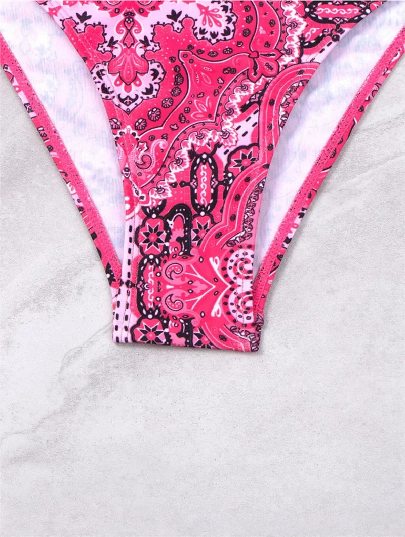 Summer Bikini New Underwired Bra Push Up Swimsuit Women Chest Knot Bow Bathing Suit Outfits Ties Swimwear Women Swimming Suit XL