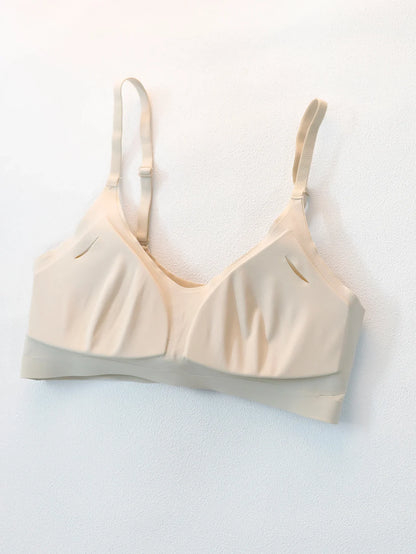 Soft Support Seamless Underwear Comfortable Gathering No Steel Ring Collection Light Thin Breathable Bra Style