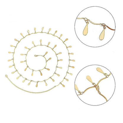 Versatile Peach Heart Sexy Body Chain Ladies' Summer Beach Bikini Body Accessories Simple Love Zircon Tassel Waist Chain