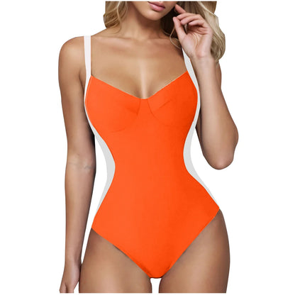 2026 Push Up Swimsuit Women One Piece Slim Strappy Swimwear Female Sexy Bathers Bathing Swimming Swim Suit Beachwear XXL