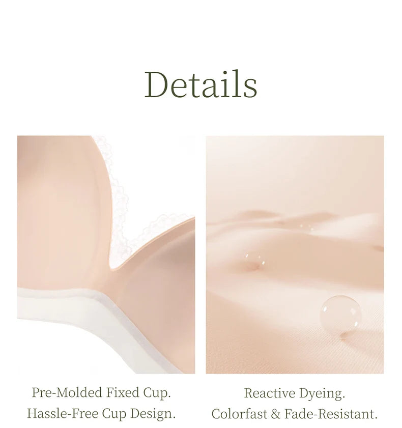 SUJIIN Sexy Push Up Lace Bras for Women Summer Wireless Plunge Deep V Small Chest Bra Lady French Breathable Lingeries MX326