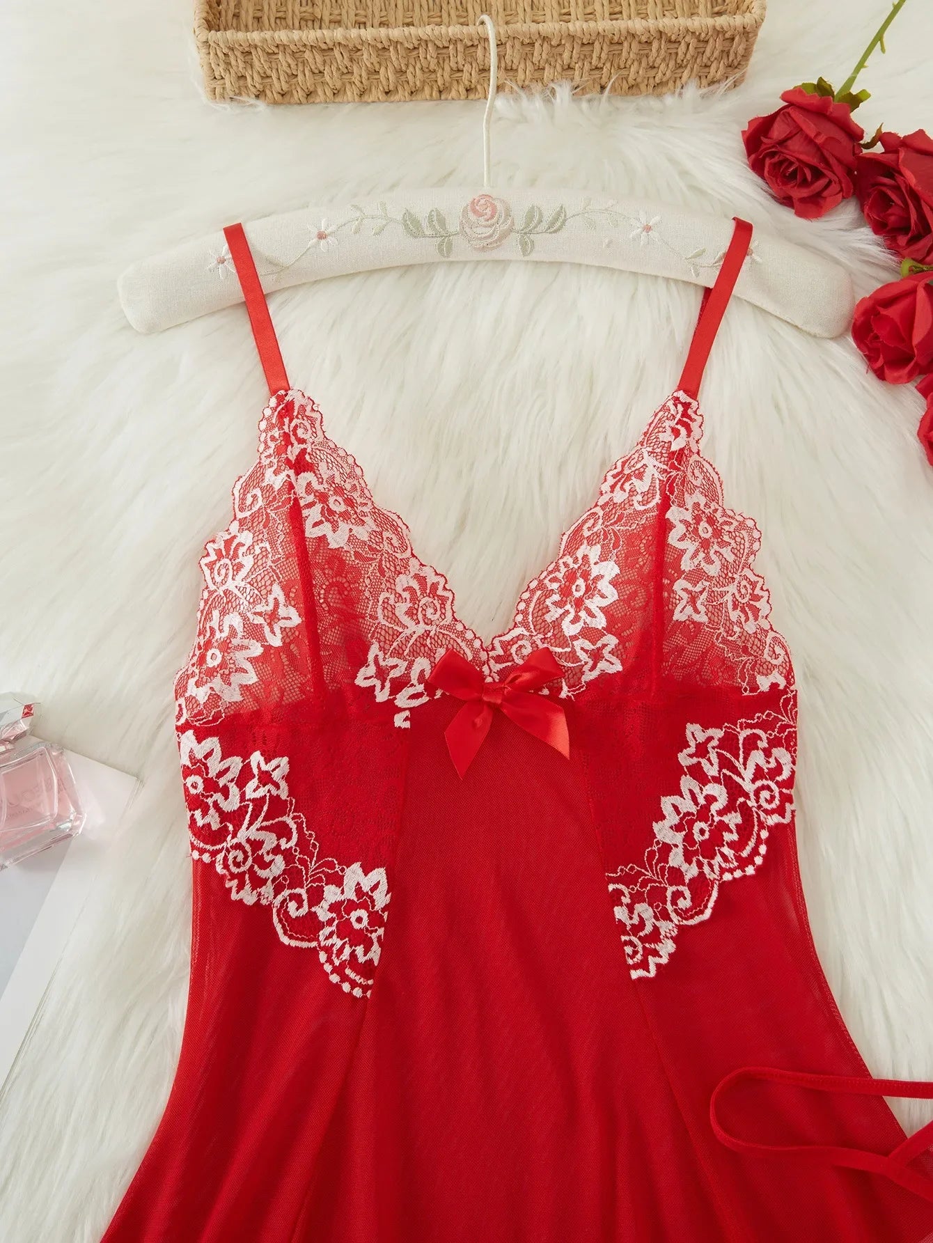 2025 Sexy Lingerie Set – European Lace Babydoll Nightwear, Sheer Teddies for Women