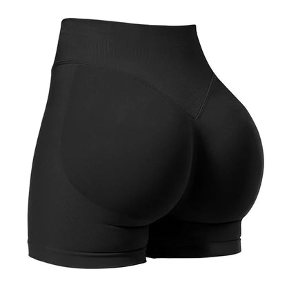 Women's summer shorts low waist seamless shorts gym shorts yoga shorts running shorts and high stretch cycling training shorts