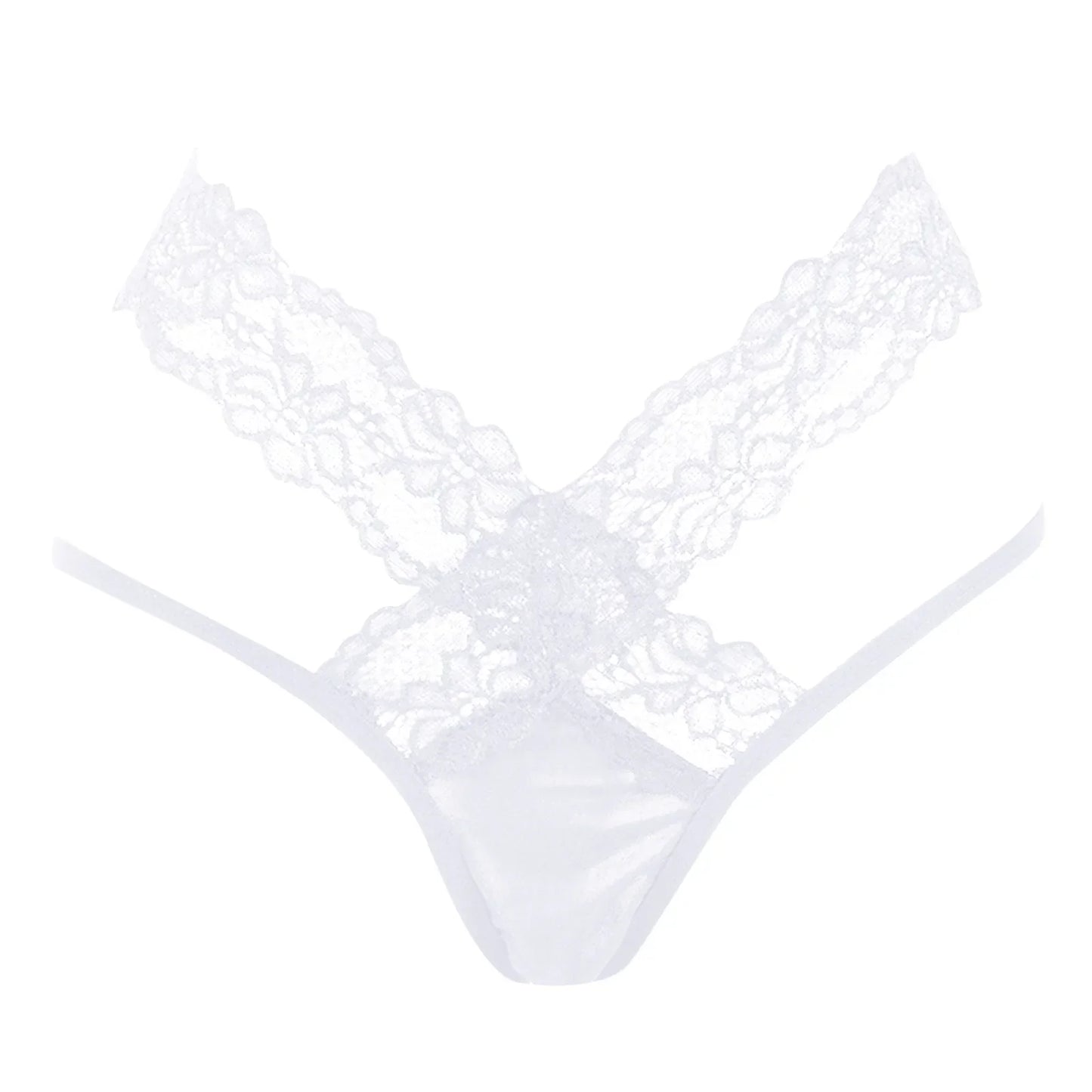 Sexy Embroidery Lace Mesh G-String Low Rise Hollow Out Thongs Transparent Plus Size T Back Hot Sexy Temptation Panties For Women