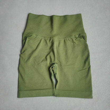 Yoga Shorts Women Sports Shorts Seamless Gym Workout Shorts High Waist Push Up Fitness Sports Shorts Cycling Shorts