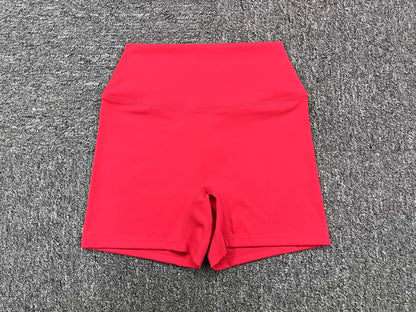 Wholesale Sportswear Woman Gym Set 2025 Sport Bra Shorts Outfit Yoga Clothes Fitness Clothing Kit Push Up Workout Activewear Red